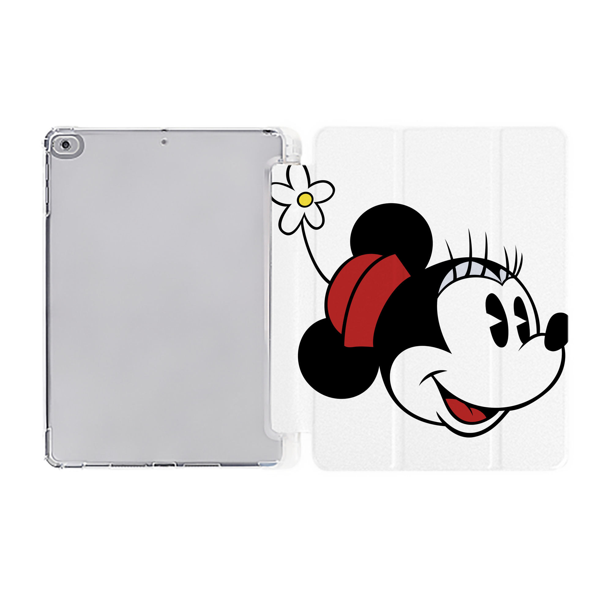 ミッキーマウス Mickey Mouse IPad ケース ペン収納付き 三つ折りスタンド PUレザー×シリコン 対応機種9.5/10.5/10.9インチ